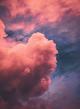 cumulus pink cloud